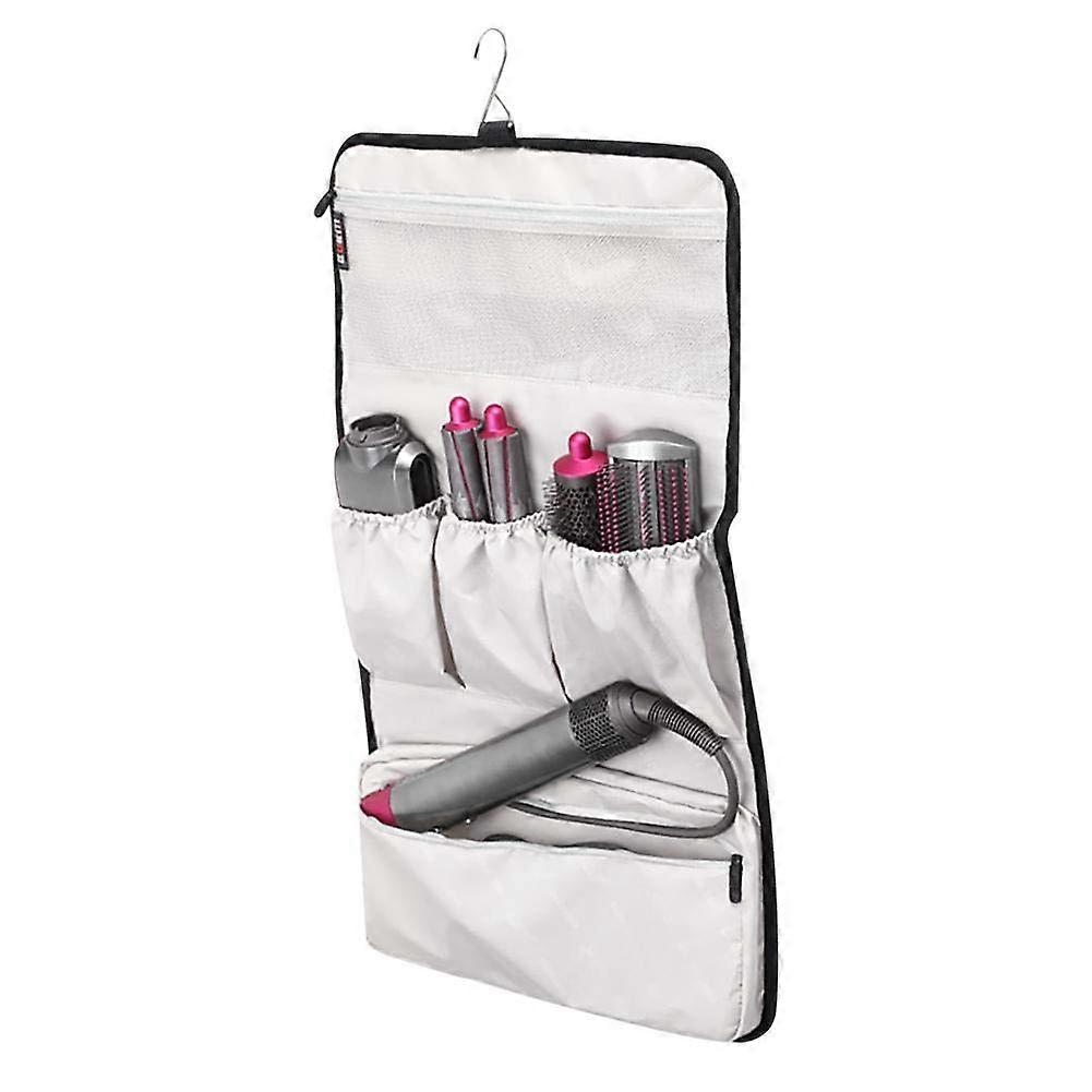 Hair Dryer Travel Case with MultiPocket Design, Foldable Nylon Styling Tool Organizer Bag
