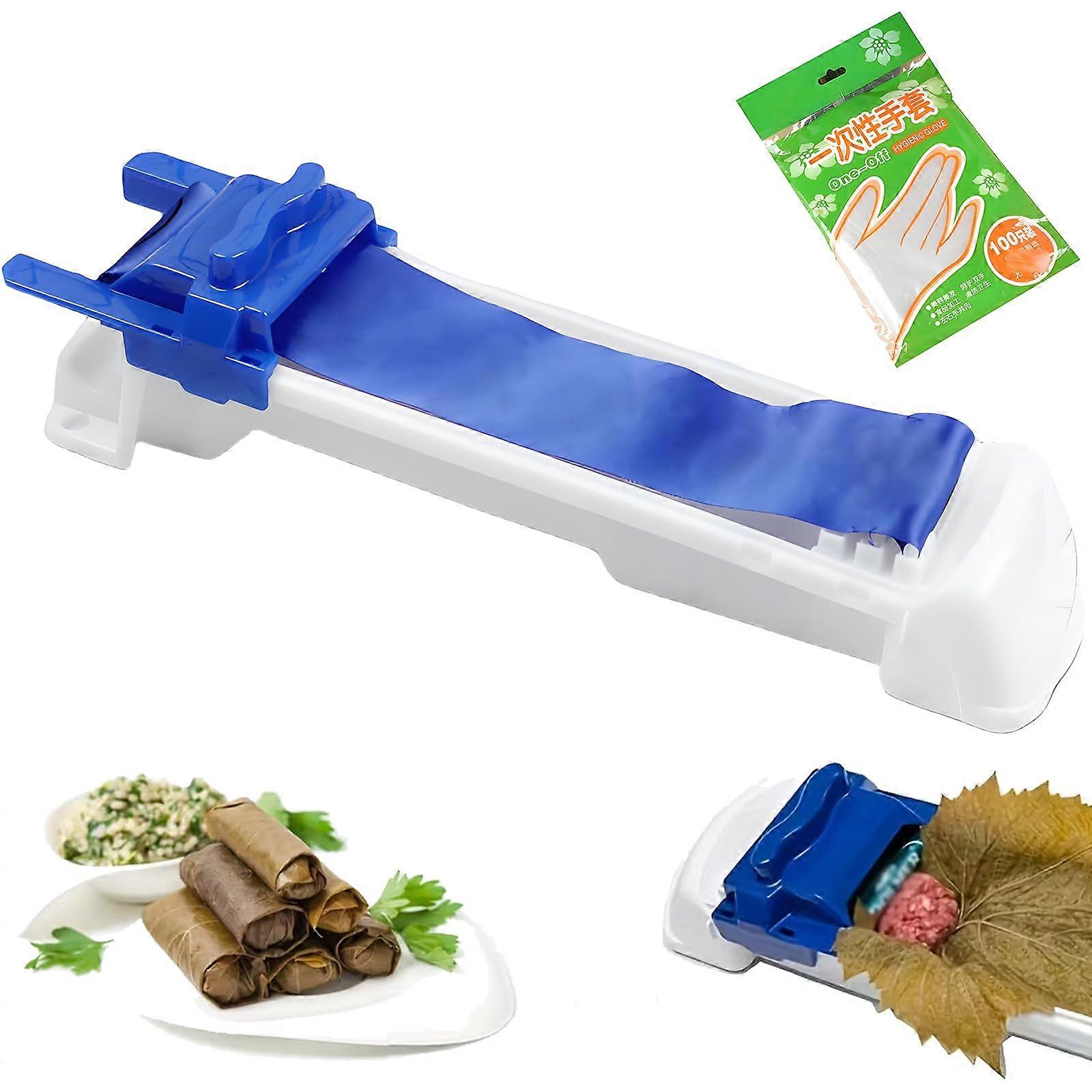 Automatic Sushi Roller and Lumpia Maker Tool with Easy Lever Operation for Uniform Rolls, 1PCS