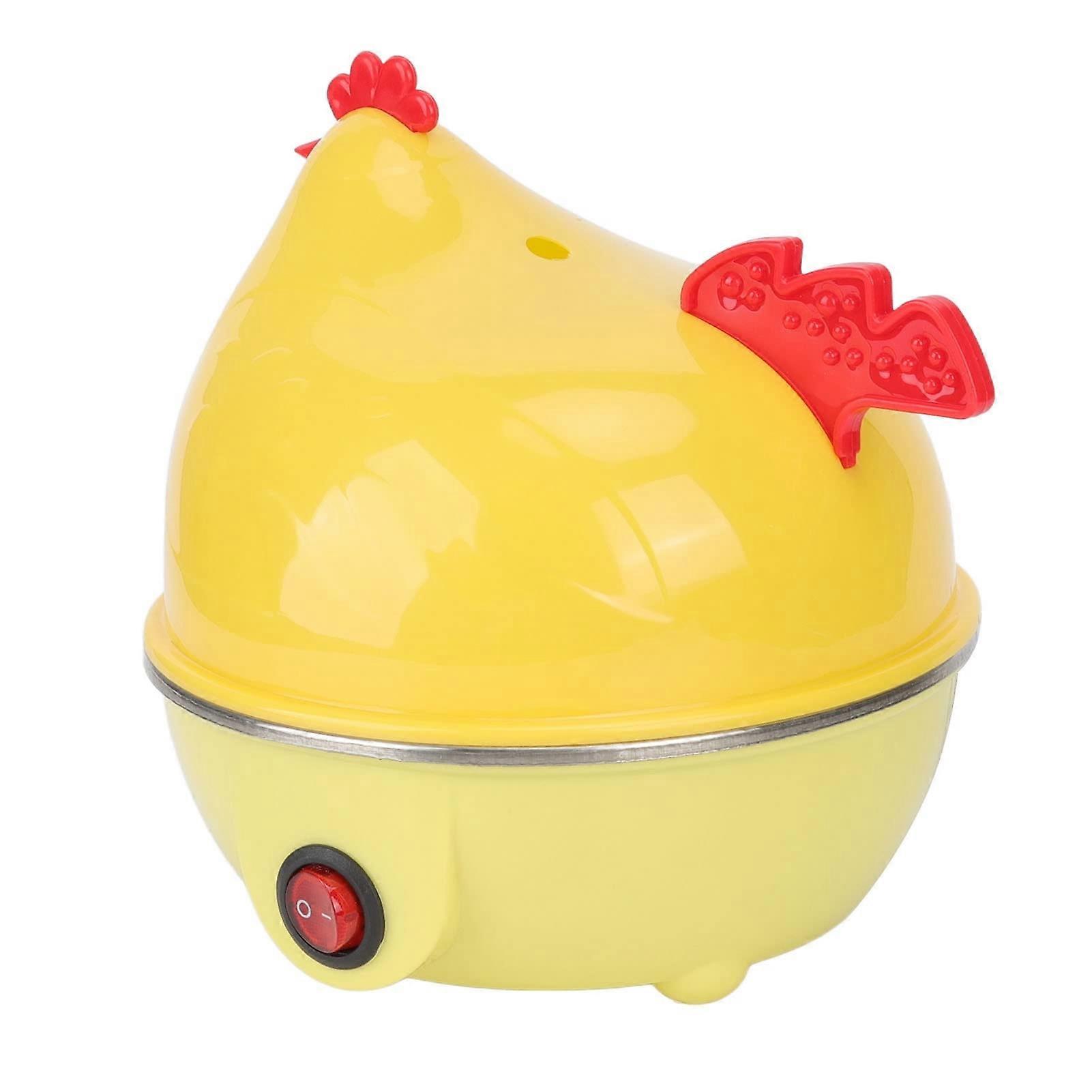 Egg Cooker with Automatic Shut Off, 7 Egg Capacity Electric Boiler, Cute Chicken Design for Rapid Cooking