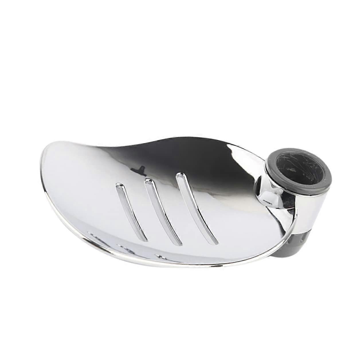 2pcs Silver Soap Dish with Fast Drainage Design Keep Soap Dry for Bathroom and Kitchen Use