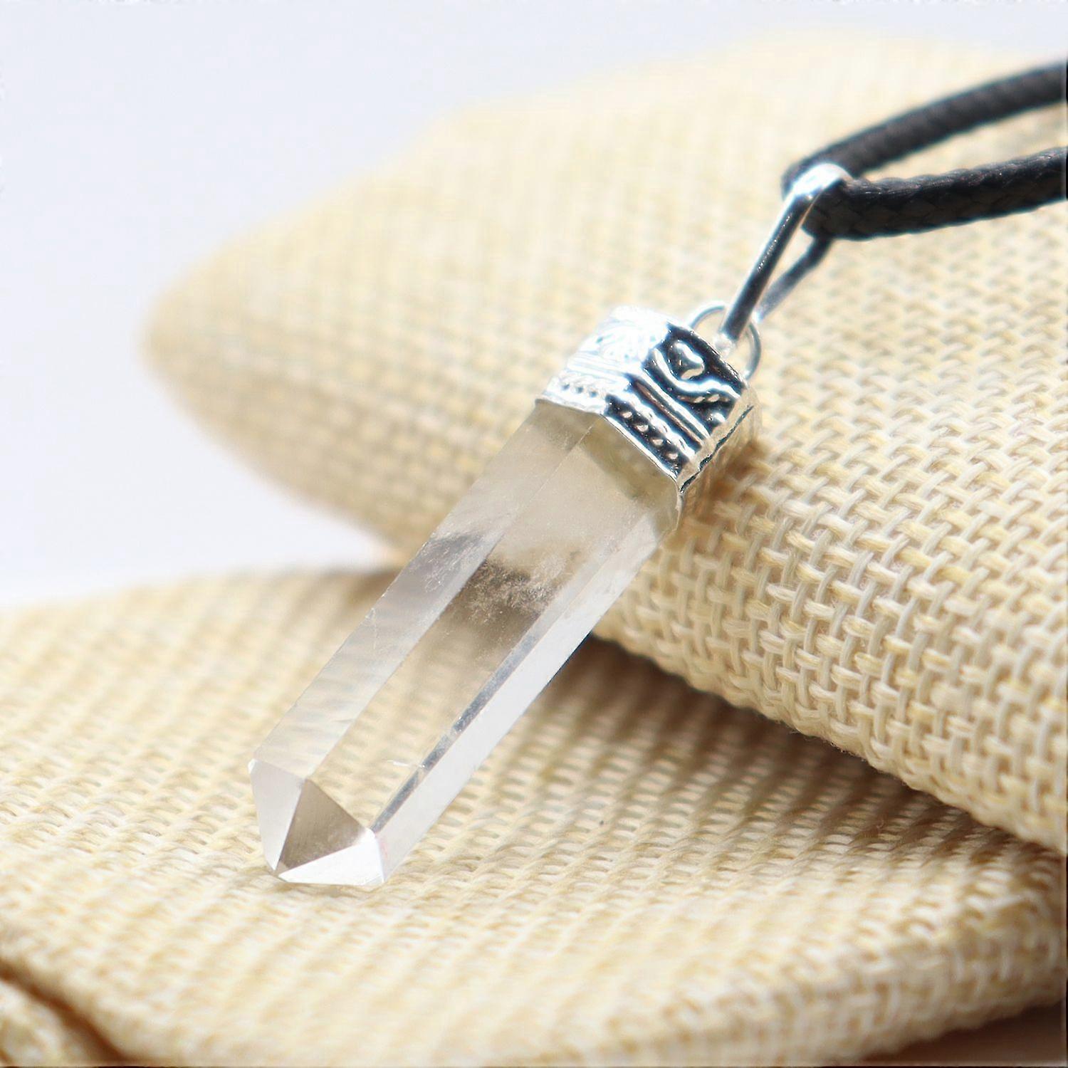 Crystal Faceted Bullet Pendants