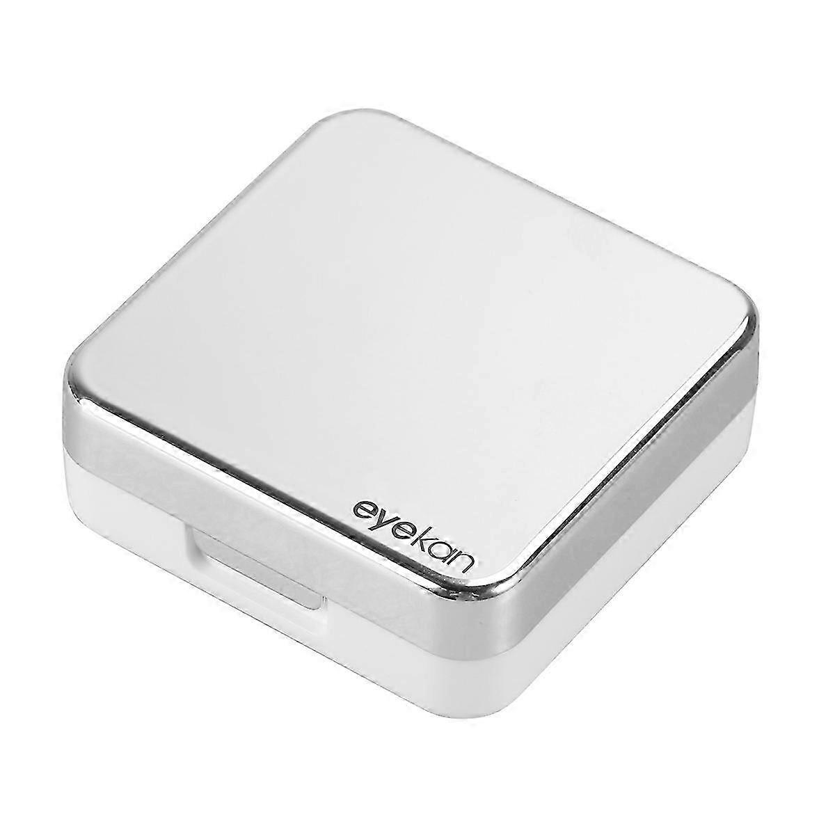 Lens Case Box for Storing Use Mini Travel Simple Holder Silver