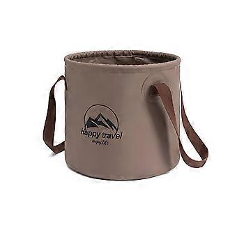 Foldable Camping Bucket 20L Leakproof PVC Collapsible Wash Basin for Outdoor Hiking and Fishing