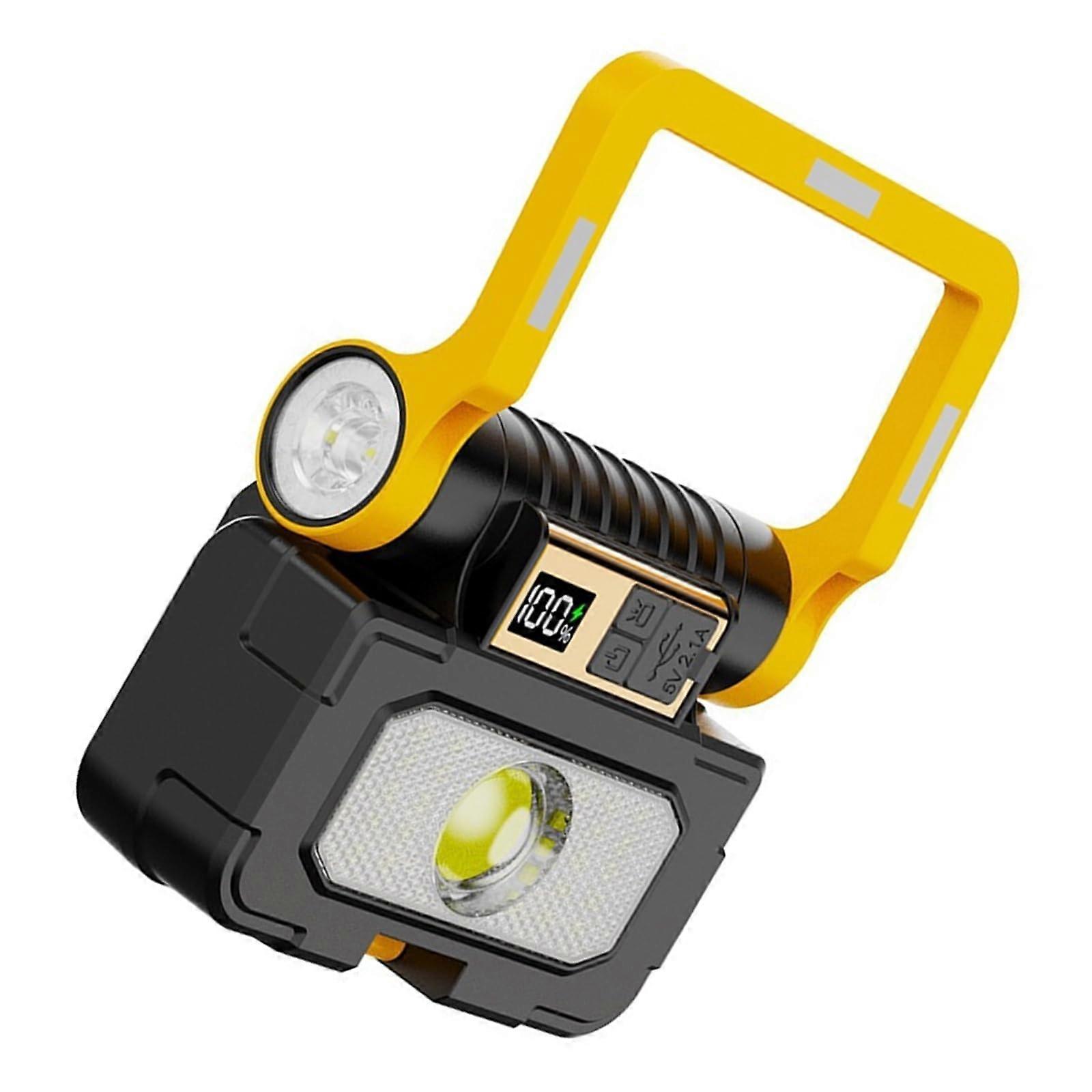 Solar LED Flashlight and Rechargeable Camping Lantern Waterproof with Solar and USB Charging