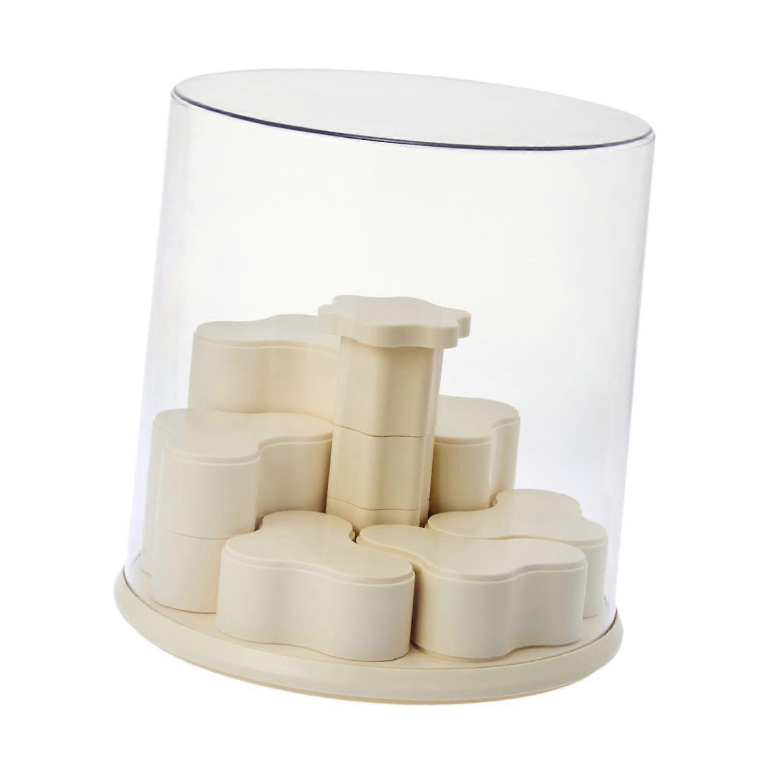 Clear Rotating Display Box for Action Figures and Dolls, Dustproof Stackable Acrylic Showcase