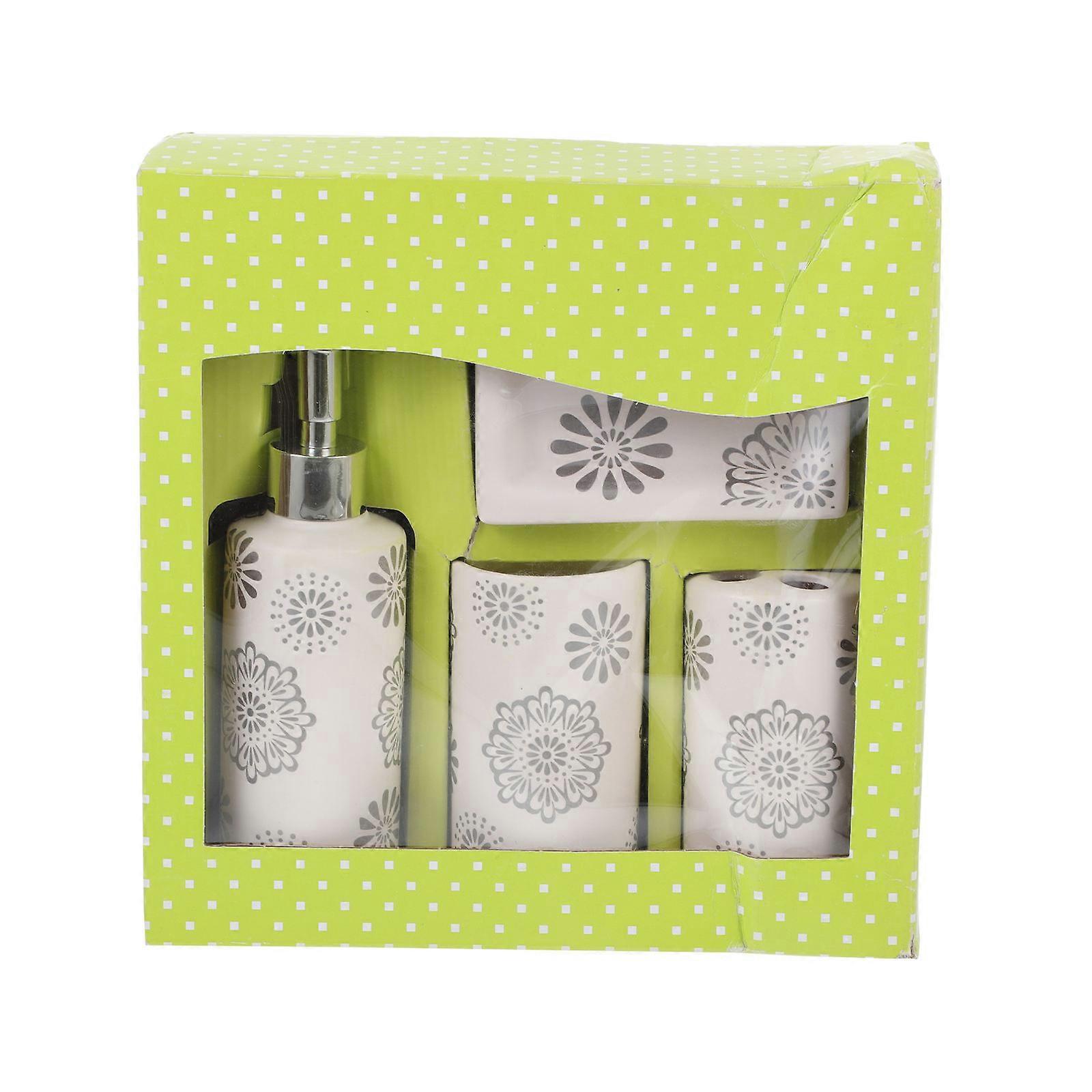 Ceramic Sanitary Ware Bathroom Accessory for Storage 4Pcs Set