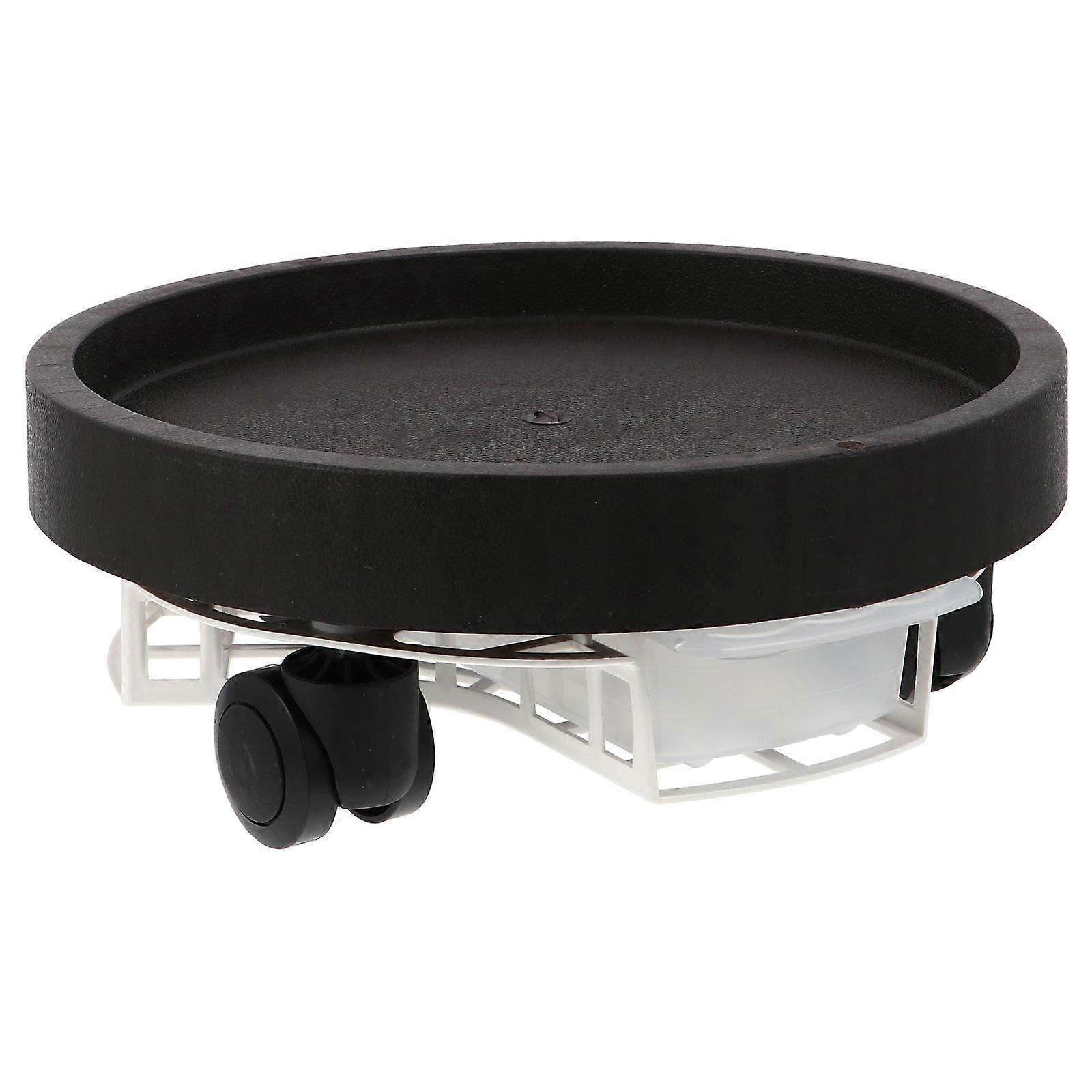 Flower Pot Stand with Wheel Rollers Plant Trolley Tray Holder