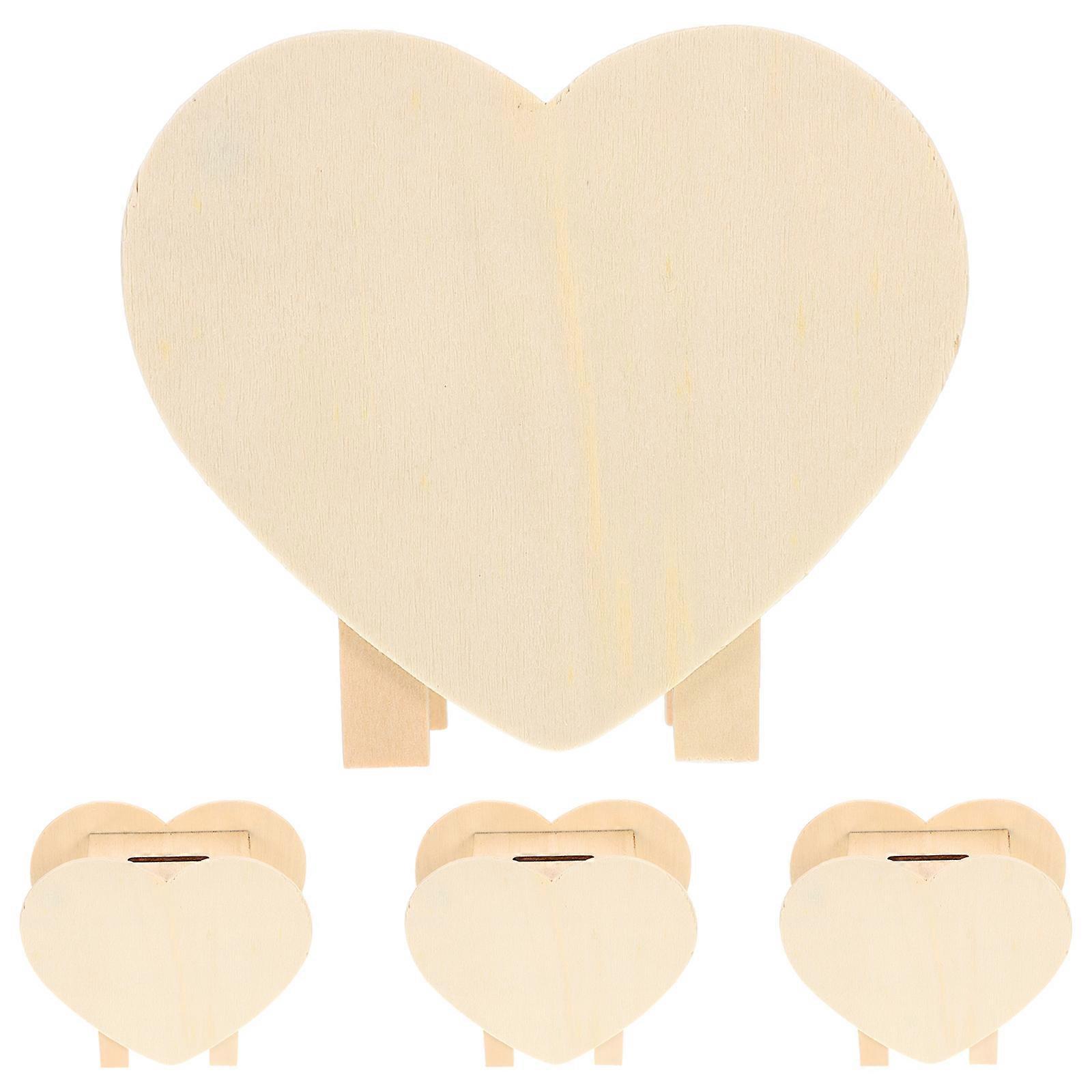DIY Wooden Saving Bank Multi-Function Coin Case for Decor 4Pcs Set