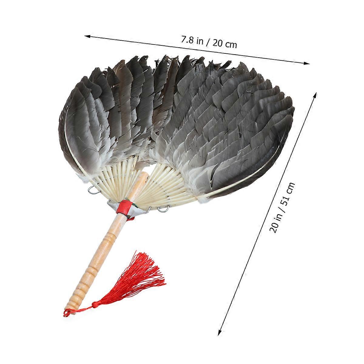 Beautiful Goose Fan for Cool 24 Pieces Goose Pattern