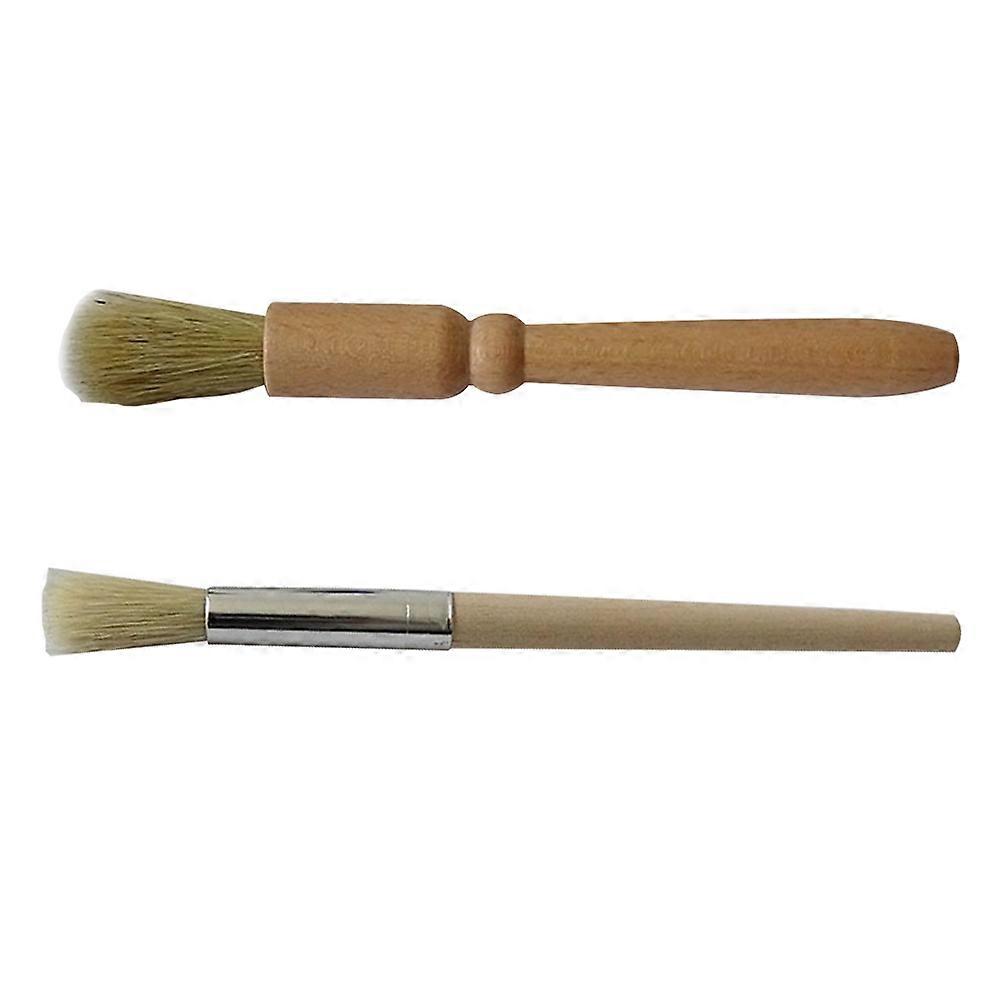 Coffee Machine Cleaning Brush for Espresso with 2Pcs Powder Brushes for Bar