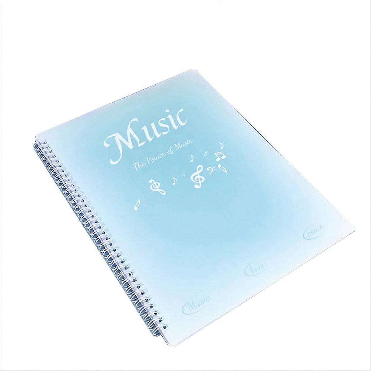 Sheet Music Folder, 40 Pages, Choir Folder,Gradient Blue