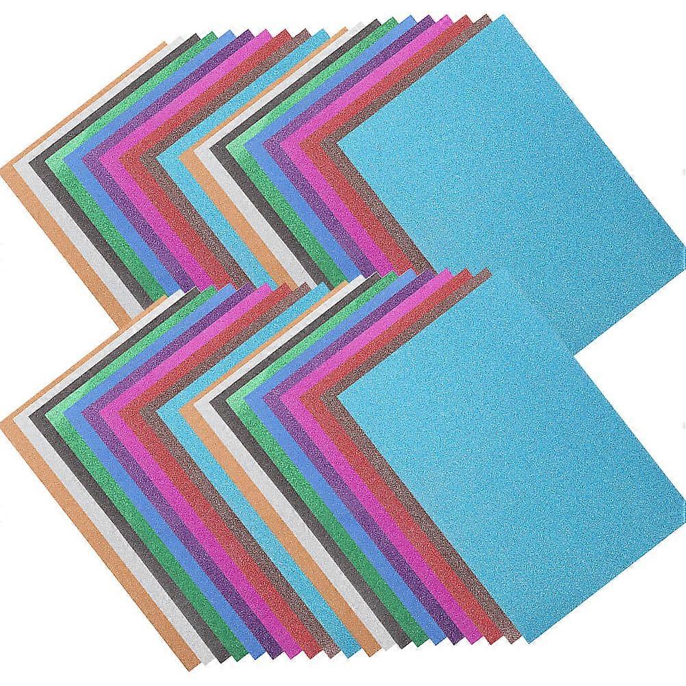 Glitter Cardstock Paper for DIY Use with 20Pcs Assorted Colored Sheets
