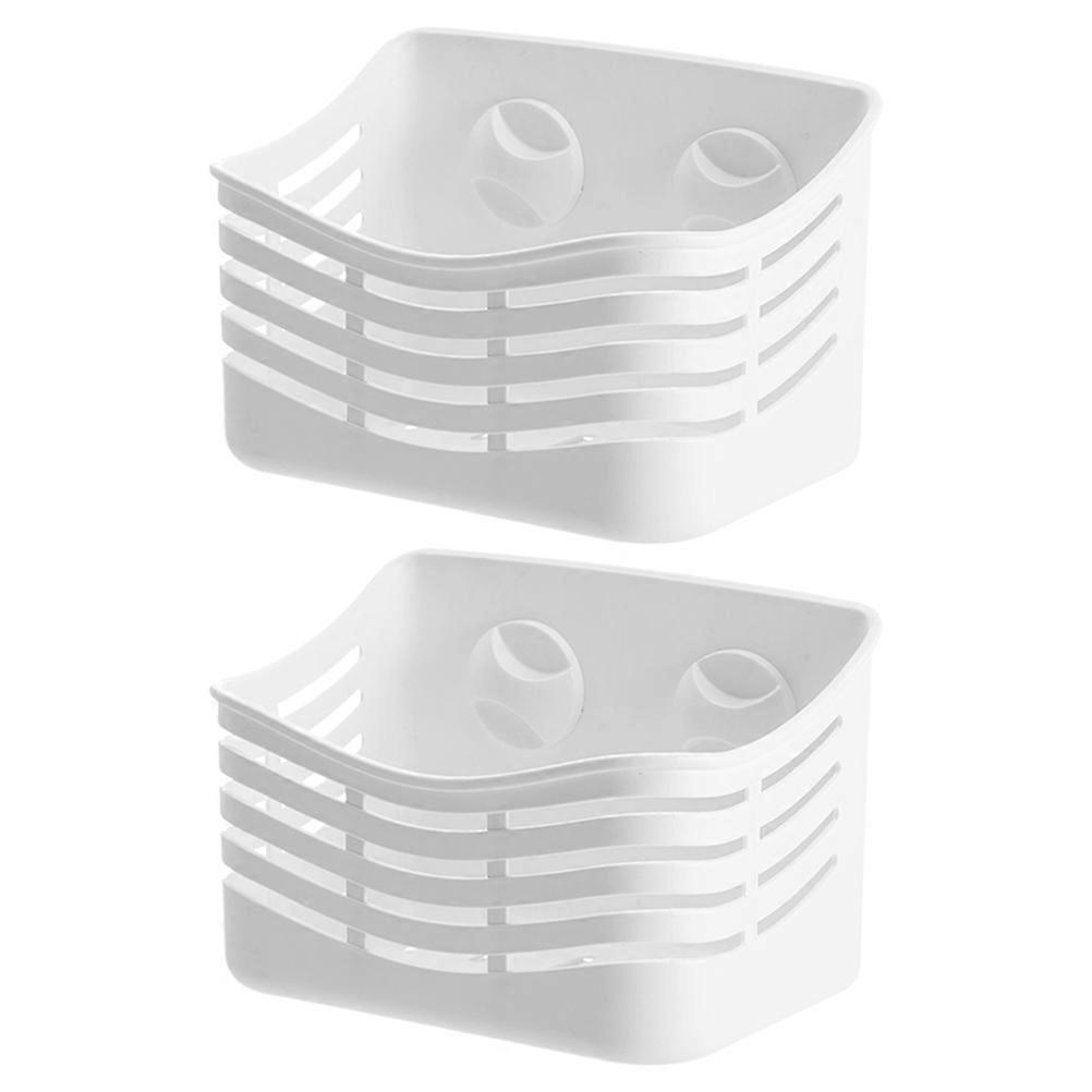 Wall Mounted Bathroom Holder for Shower Storage 6Pcs Rack Organizer