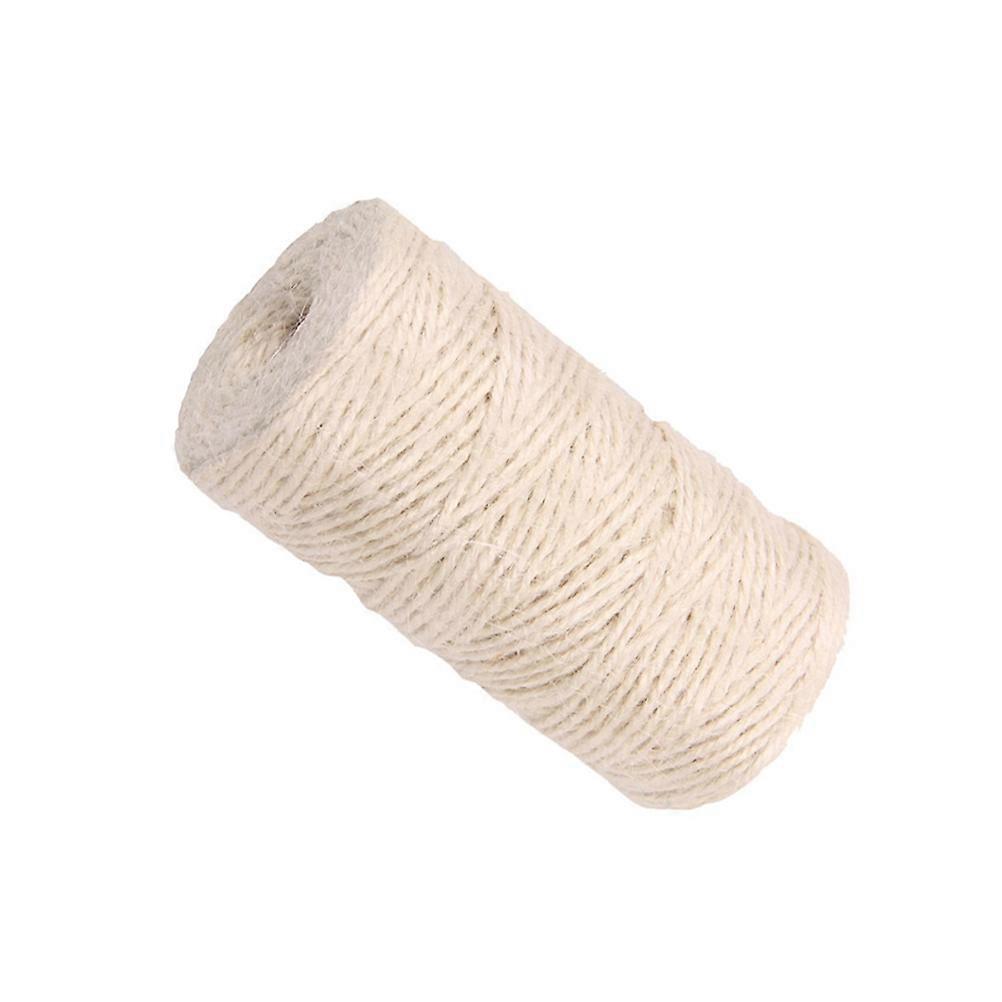 100M Hemp Rope for Decorating Beige Color Crafts Bundle for Gift Wrapping