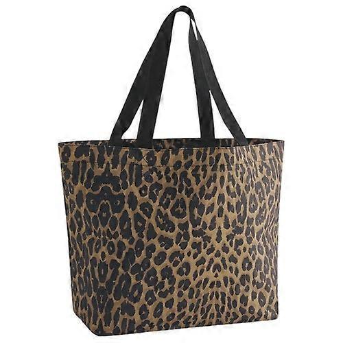 Bagbase Leopard Print 25L Tote Bag