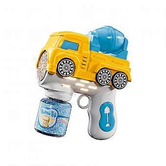 Bellenblaasmachine voor kinderen, bellenblaasmachine met 12 gaten in de vorm van een mixertruck, ideaal als kerst- of verjaardagscadeau voor jongens en meisjes.