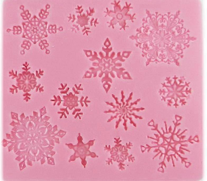 Snowflake Pattern Silicone Mold for Elegant Cakes 25-26