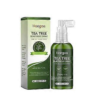 Tea Tree Scalp Relief Spray 100ML Sulfate Paraben Free Rapid Cooling Relief for Itchy Dry Scalp All Hair Types Scalp Care Gift