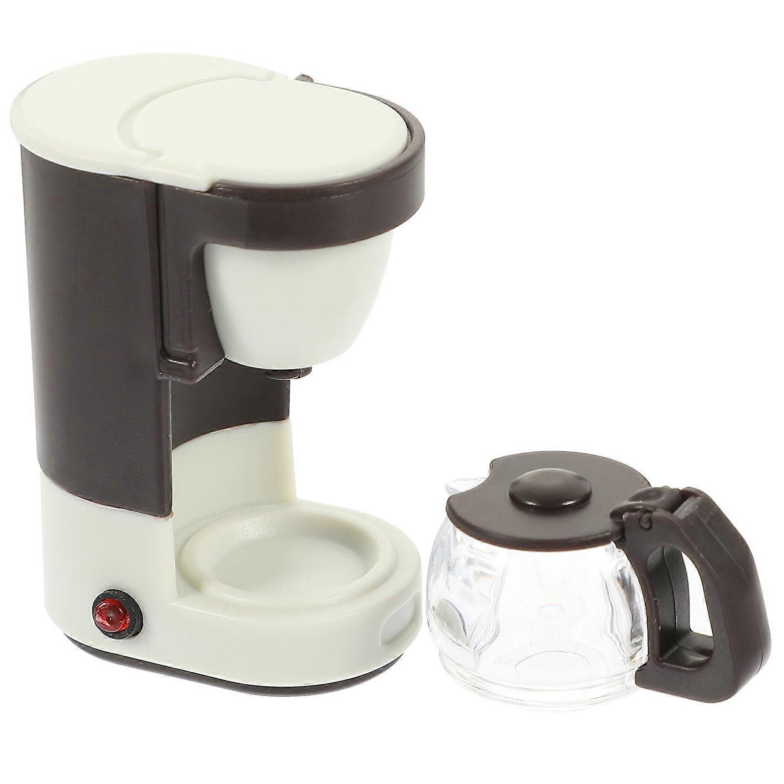 Mini Dollhouse Coffee Machine Play Kitchen Acessórios