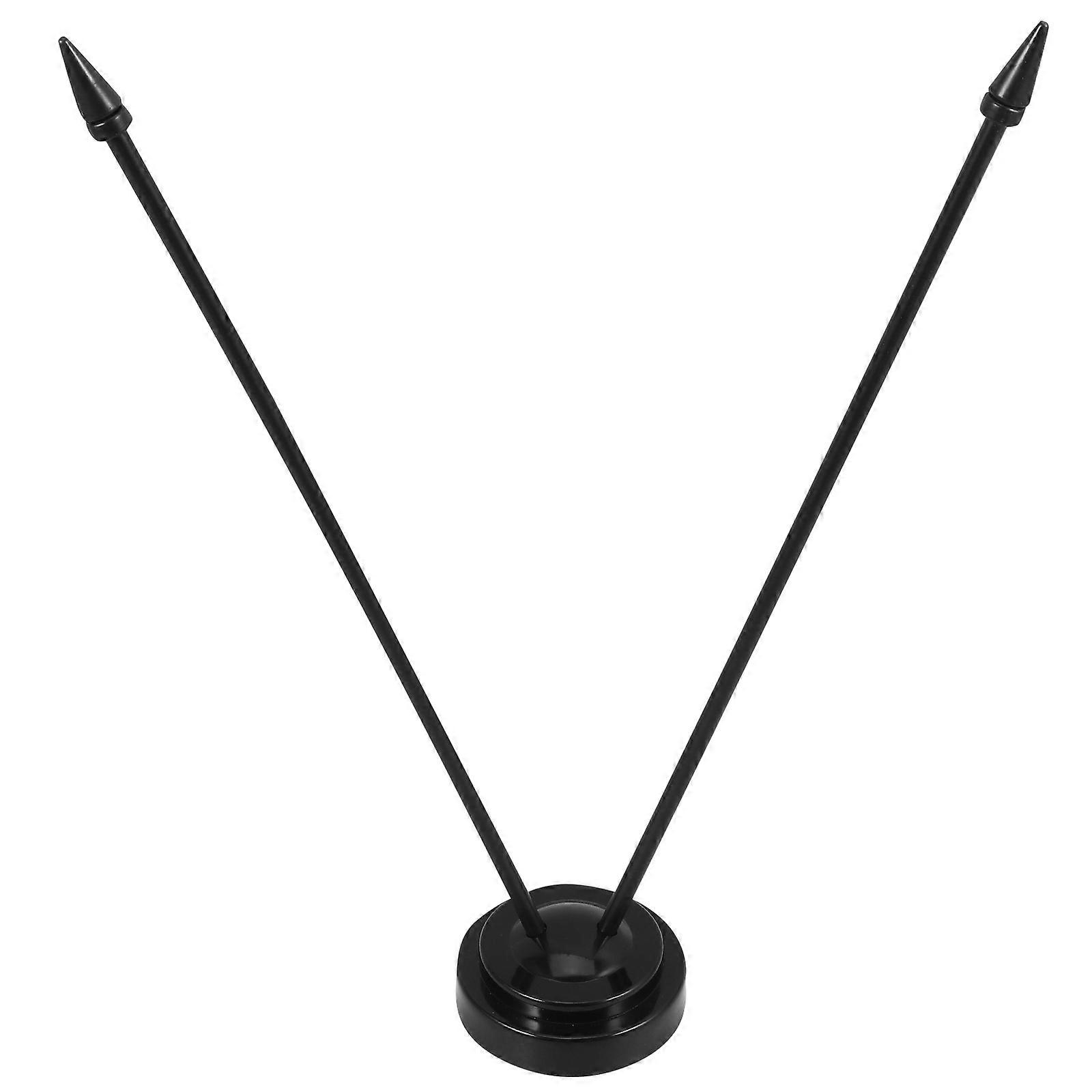 Flag Stand Desk Flag Holder for Office Use Black Durable Plastic