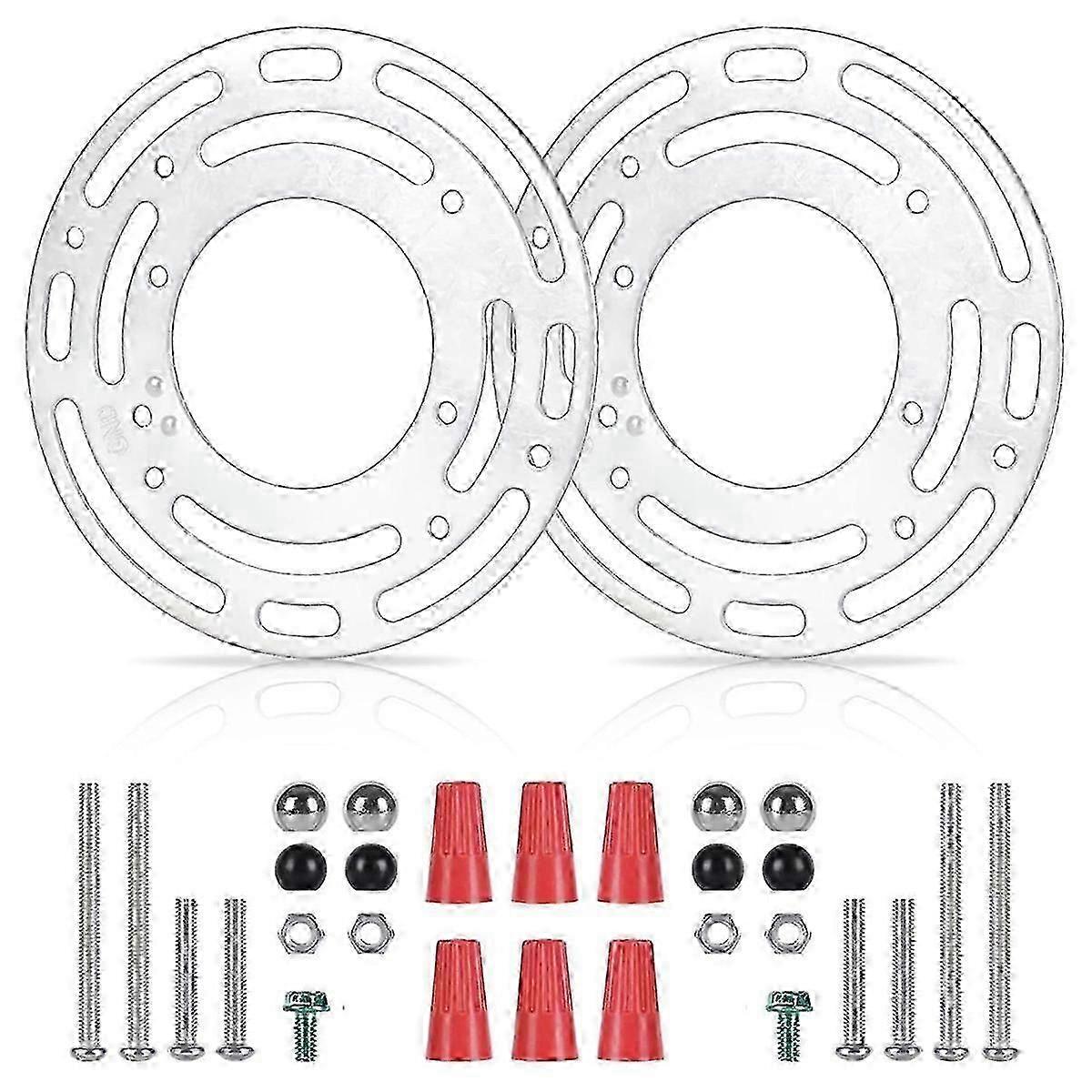 2 Pack Light Fixture Mounting Brackets, Ceiling Light Mounting Plate