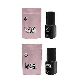 1-3X Lady Black Lash Lim Korea Tør Hurtigst Stærkest Falske Øjenvippe Extensions Lim 5ml Makeupværktøj Professionelt Lim, dbIAOS