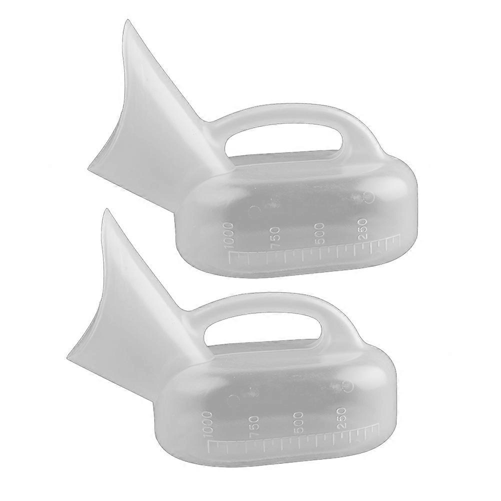 Thickened Plastic Female Urinal for Storage Function 2Pcs Portable Bottle