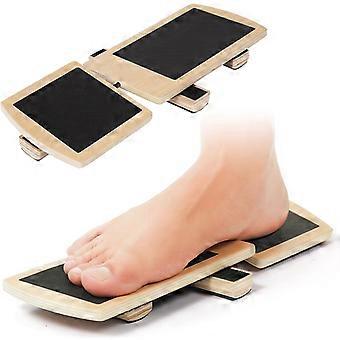 Beinstärkendes Balanceboard aus Holz; Knöchelstützgerät, kompatibel mit Pilates- und Stabilitätsübungen