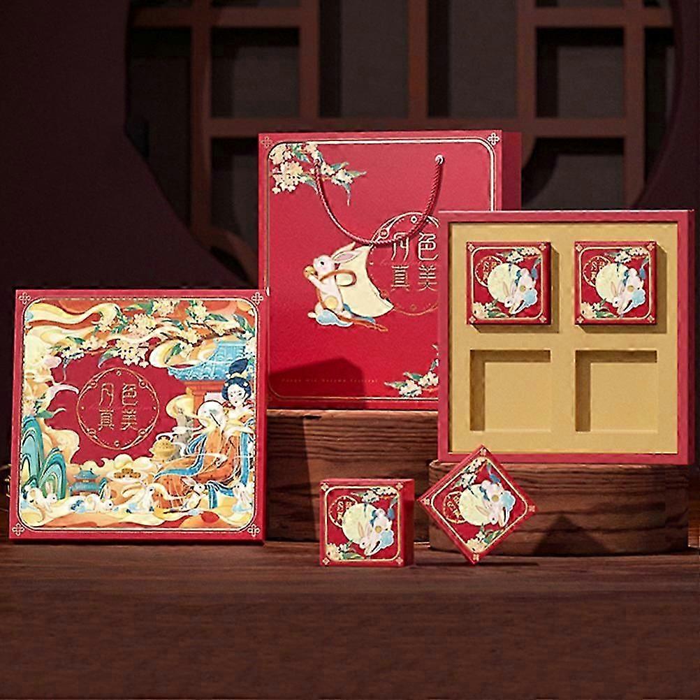 Moon Cake Packaging Boxes for Cookie Container 1Set Assorted Color