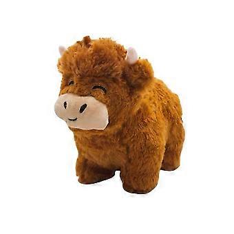 Fluffy Bull Highland Cow Legend Plushie Realistic Highland Cow Stuffed Plush Toy Cute Scottish Cattle Collectible for Kids & Adults