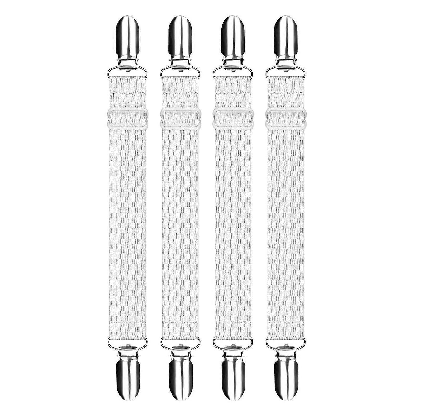 4 - pc Stretchable Bed Sheet Grippers - Solve Tangled Sheets!
