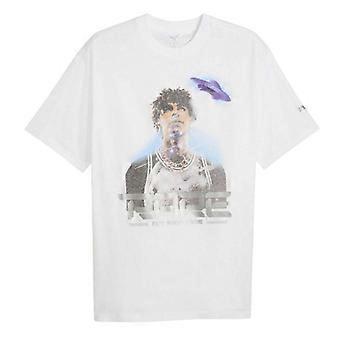 Puma Mens LaMelo Ball UFO Metallic Relaxed Fit T-Shirt