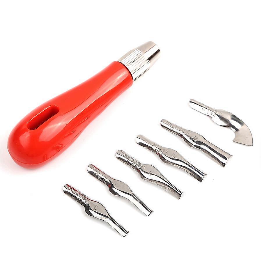 Rubber Block Stamp Carving Making Kit with Cutter Tools, Assortment, compatible Printmaking, Printing