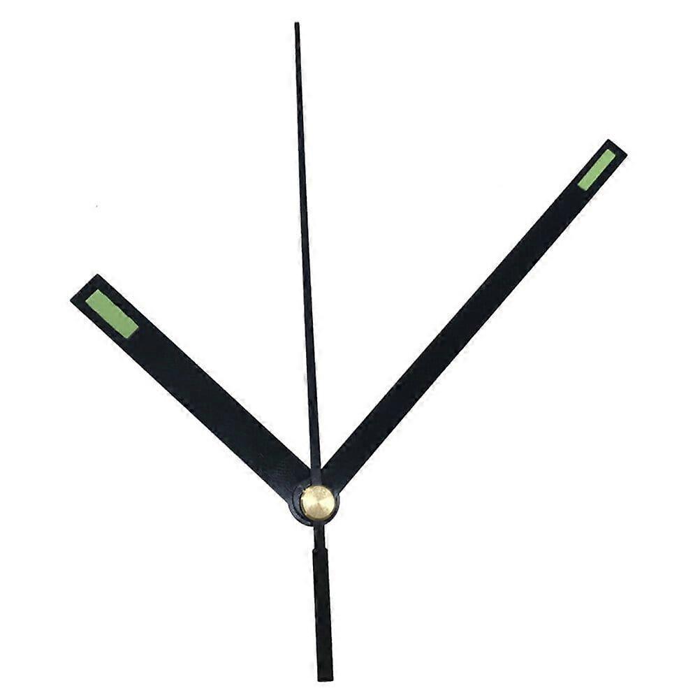 Silent Scanning Clock Movement Kit with Fluorescent Clock Hands - Black