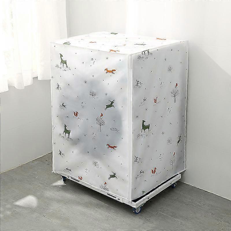 Sunscreen Dust Proof Washing Machine Cover(1 Pcs, White)