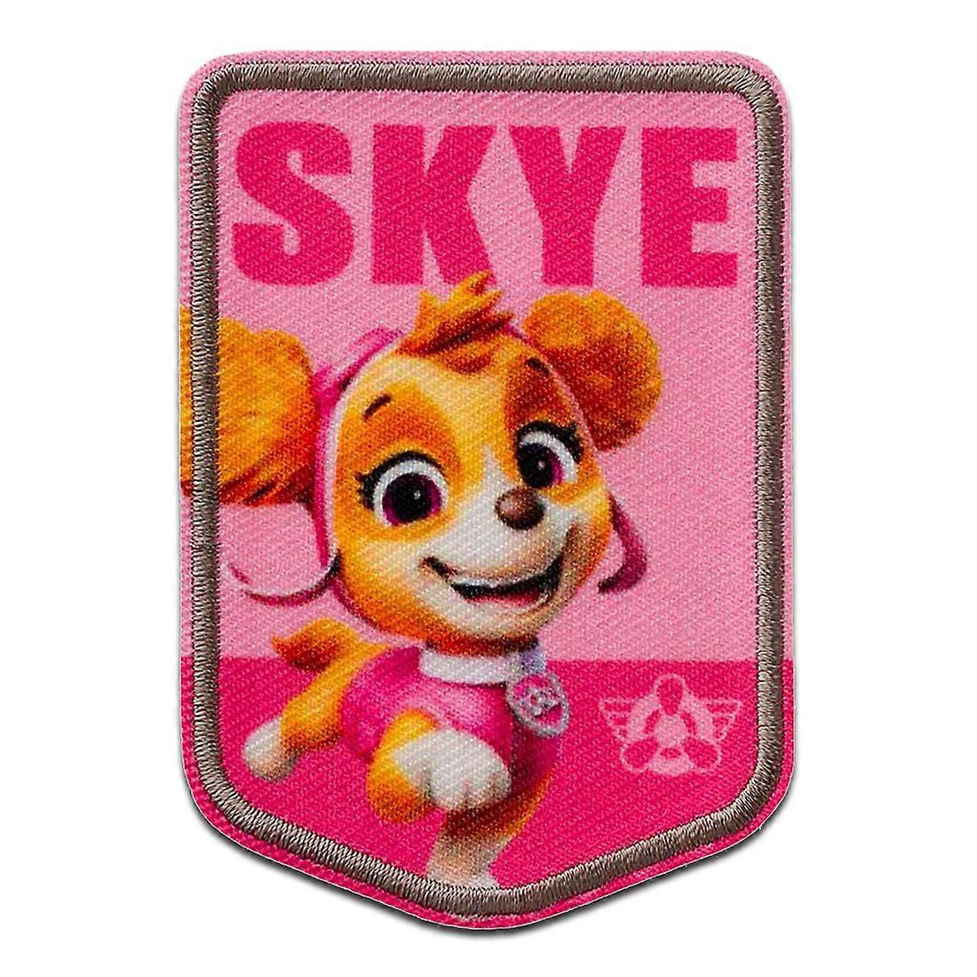 Paw Patrol Skye - patch, iron-on patch, iron-on patch, size: 7.8 x 5.5 cm