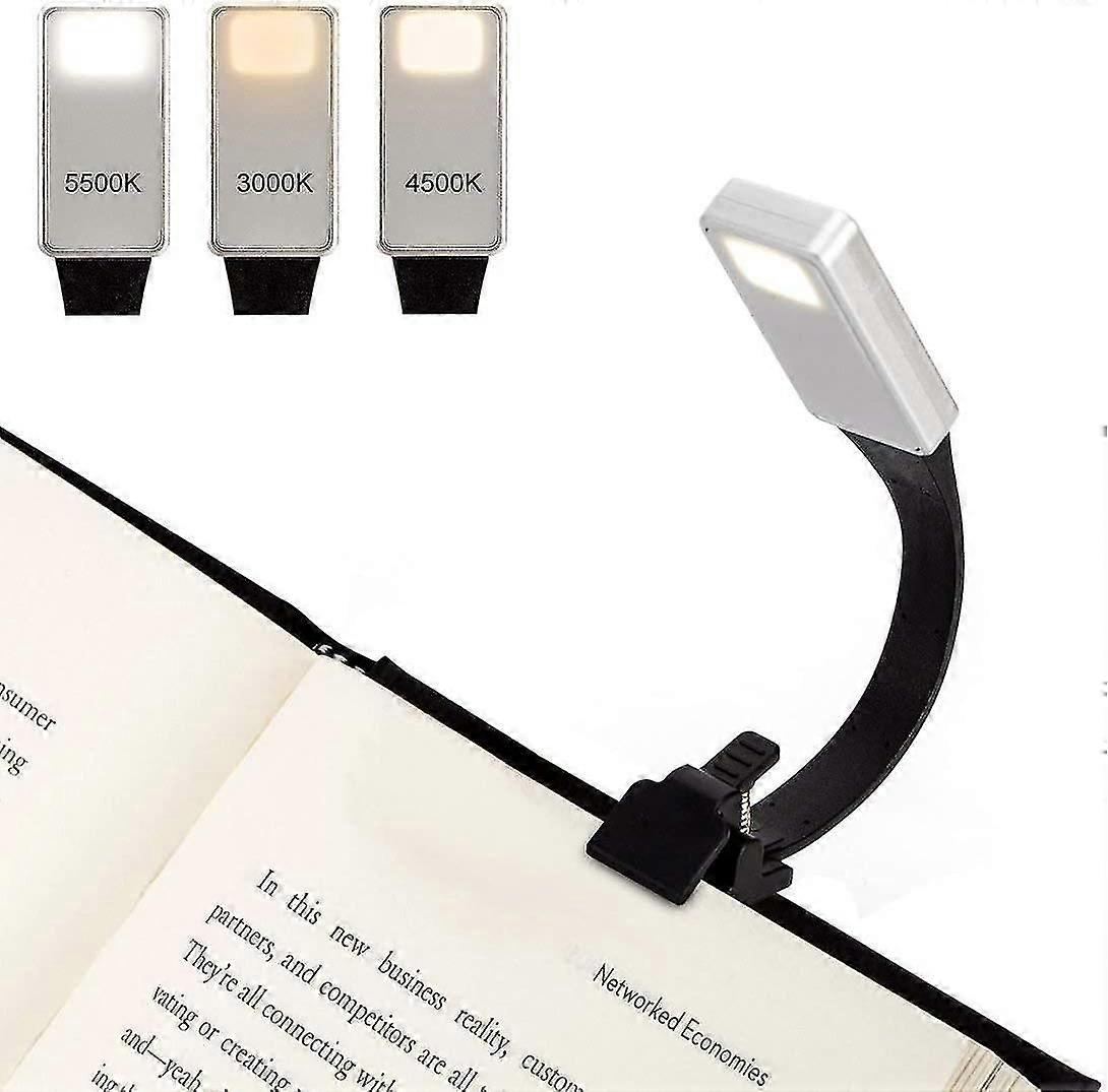 Led Rechargeable Reading Light,3 Color(yellow,white,mixed)-adjustable Brightness