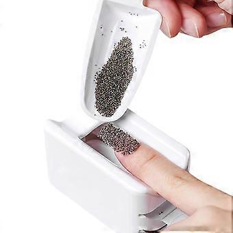 Nail Dip Powder Tray with Double Layer Recycling System, Compact 2in1 Saver for Manicure