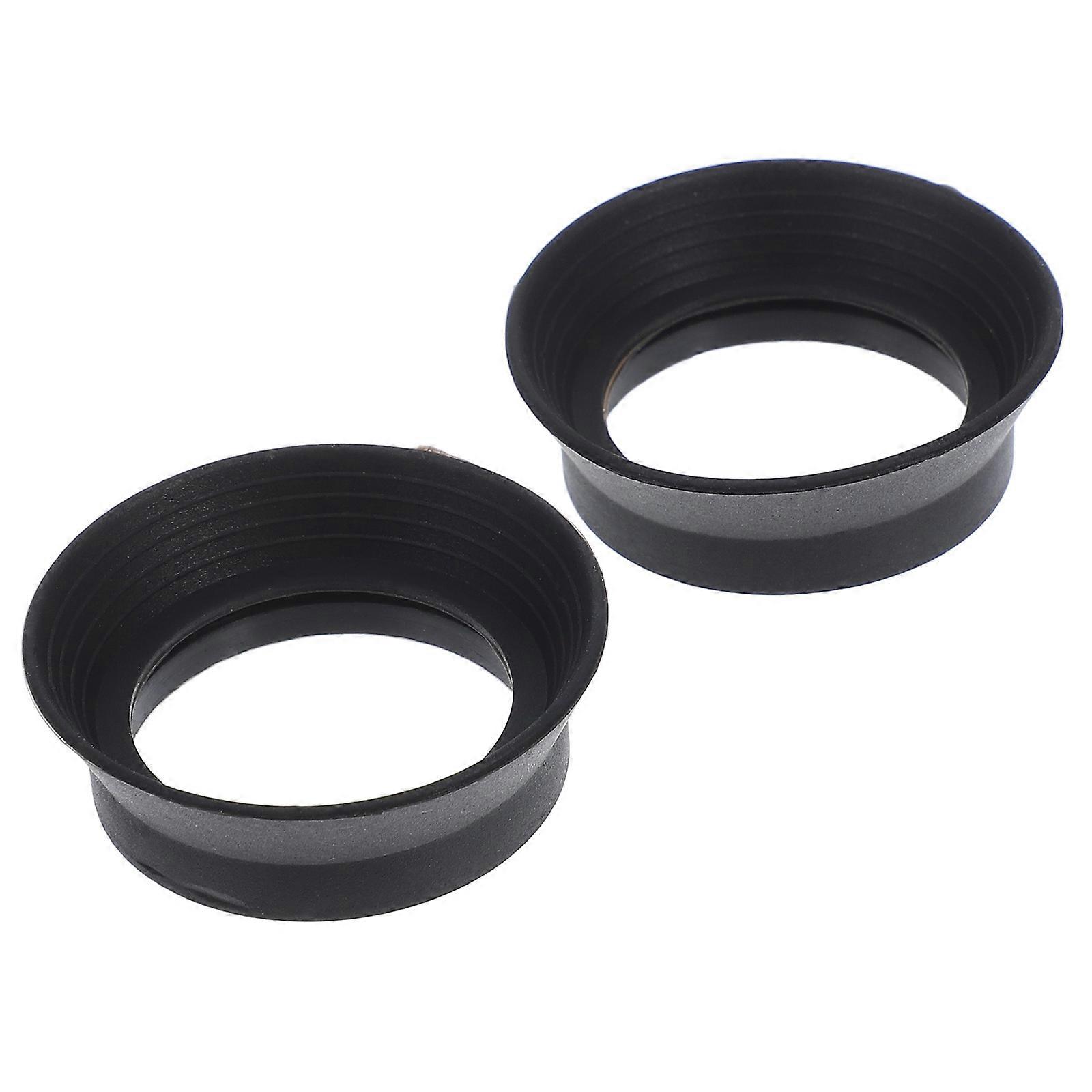 2pcs Rubber Eyepiece Covers Soft Eyepiece Guards For Stereo Microscope Replaceable Eyepiece Shields Microscope Accessories