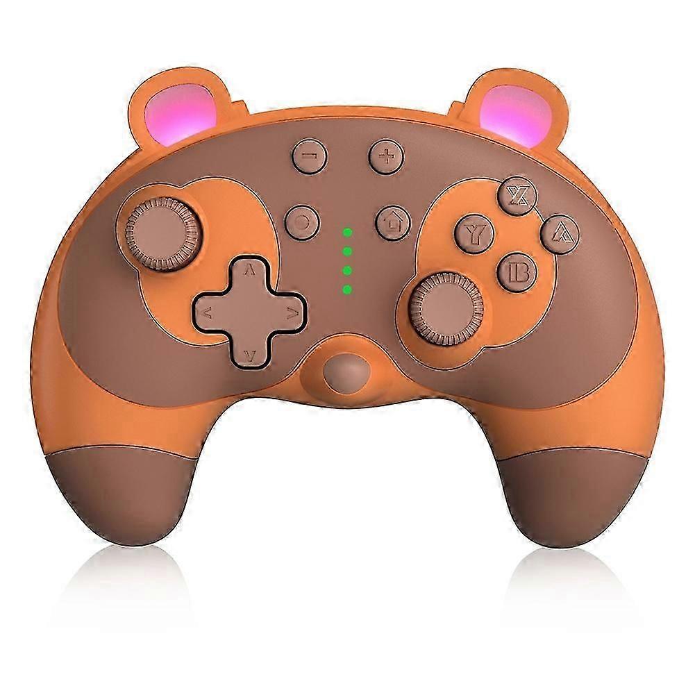 Dual-Operation Mode Gamepad with 6-Axis Gyro,Dual Vibration&Macro Programming,Large-Capacity Wireless Game Controller QQ