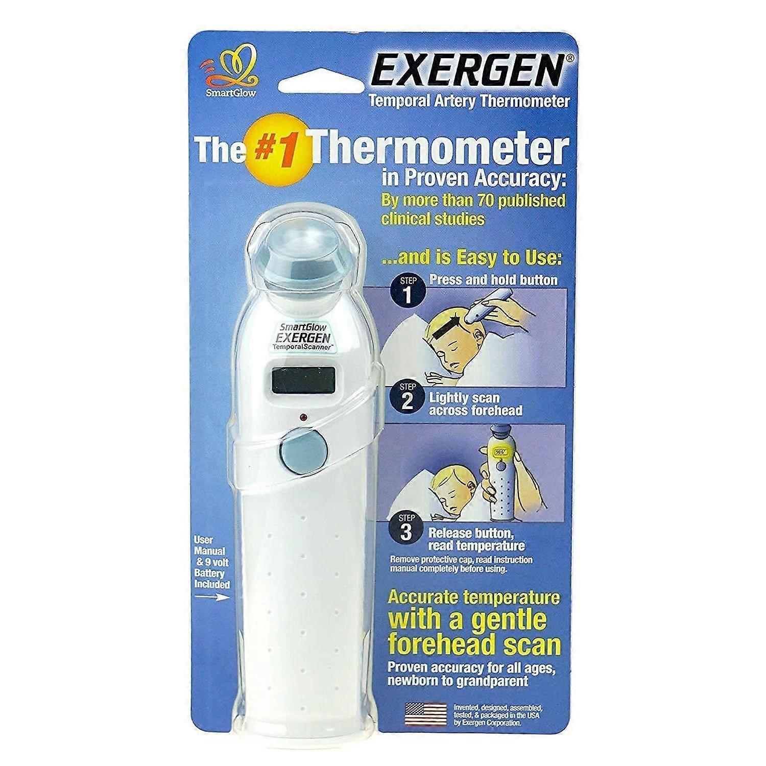 Temporal Contact Thermometer Temporal Probe Handheld w/ 9V