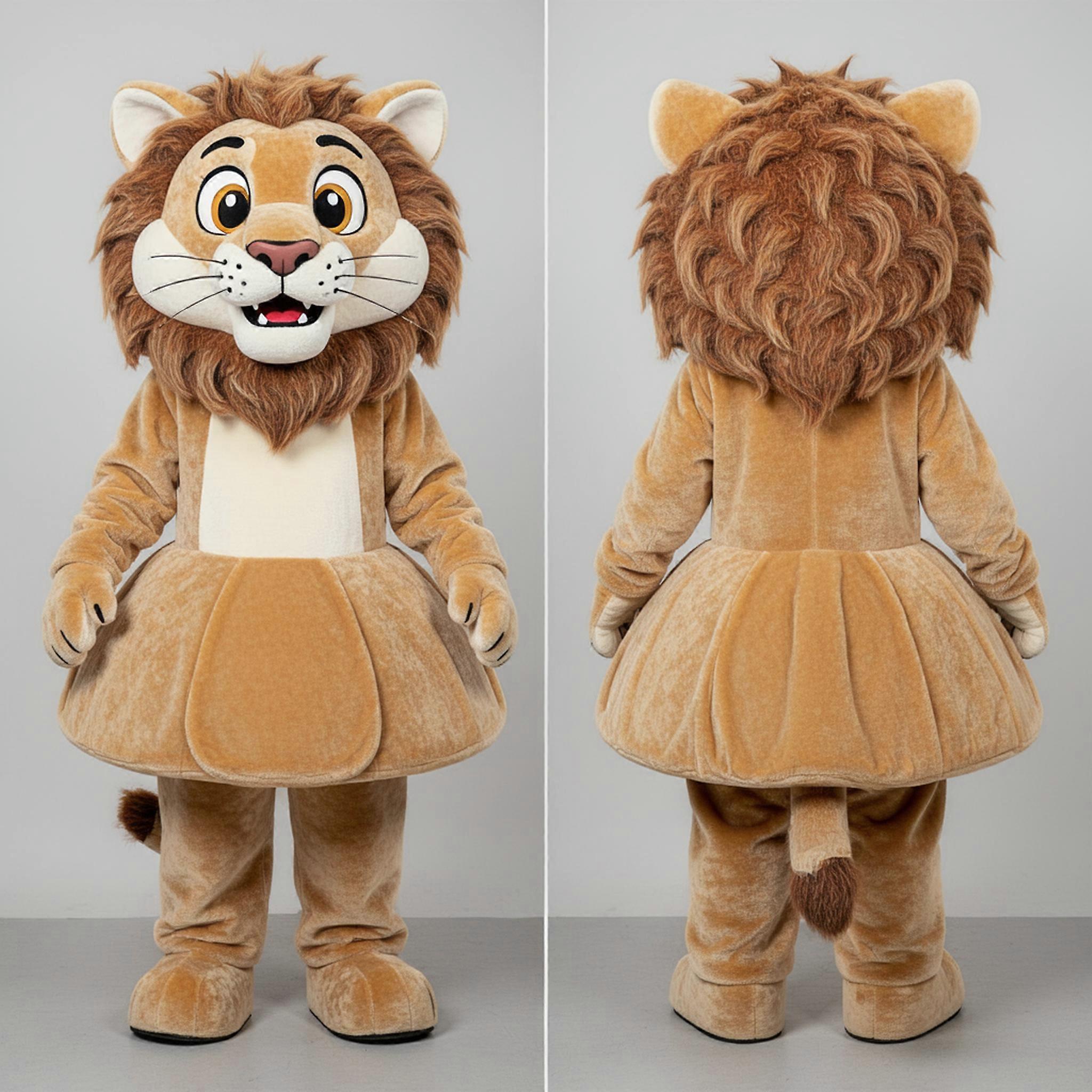 MASTICOT Tan Velvety Smilodon Mascot