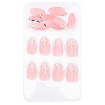 2.3x1.8cm Pink False Nails 48 Pcs False Nails Fake Nails Tips Women Fake Nails Detachable Nail Decor