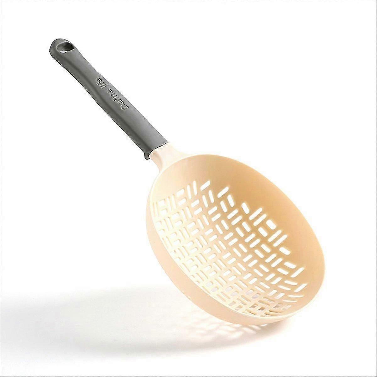 Scoop Colander, Silicone Colander Handle, Strainer Colander,Grey