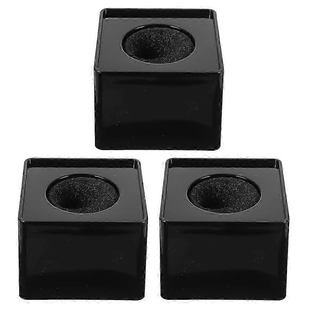 Mic Flags Plastic Microphone Flag compatible with Interviews 6Pcs Black Square Station