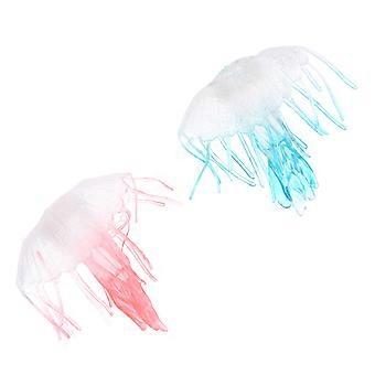 Wasserquallen-Modell zur Dekoration, 2-teiliges Modell, Simulation eines Meerestieres, kognitives Spielzeug für Kinder