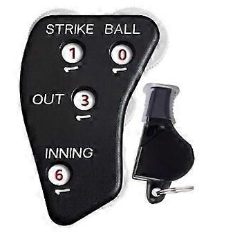 Plastic sports baseball scoreboard, durable outdoor scoring tape, game fan whistle, 1-pack + 1 whistle1339