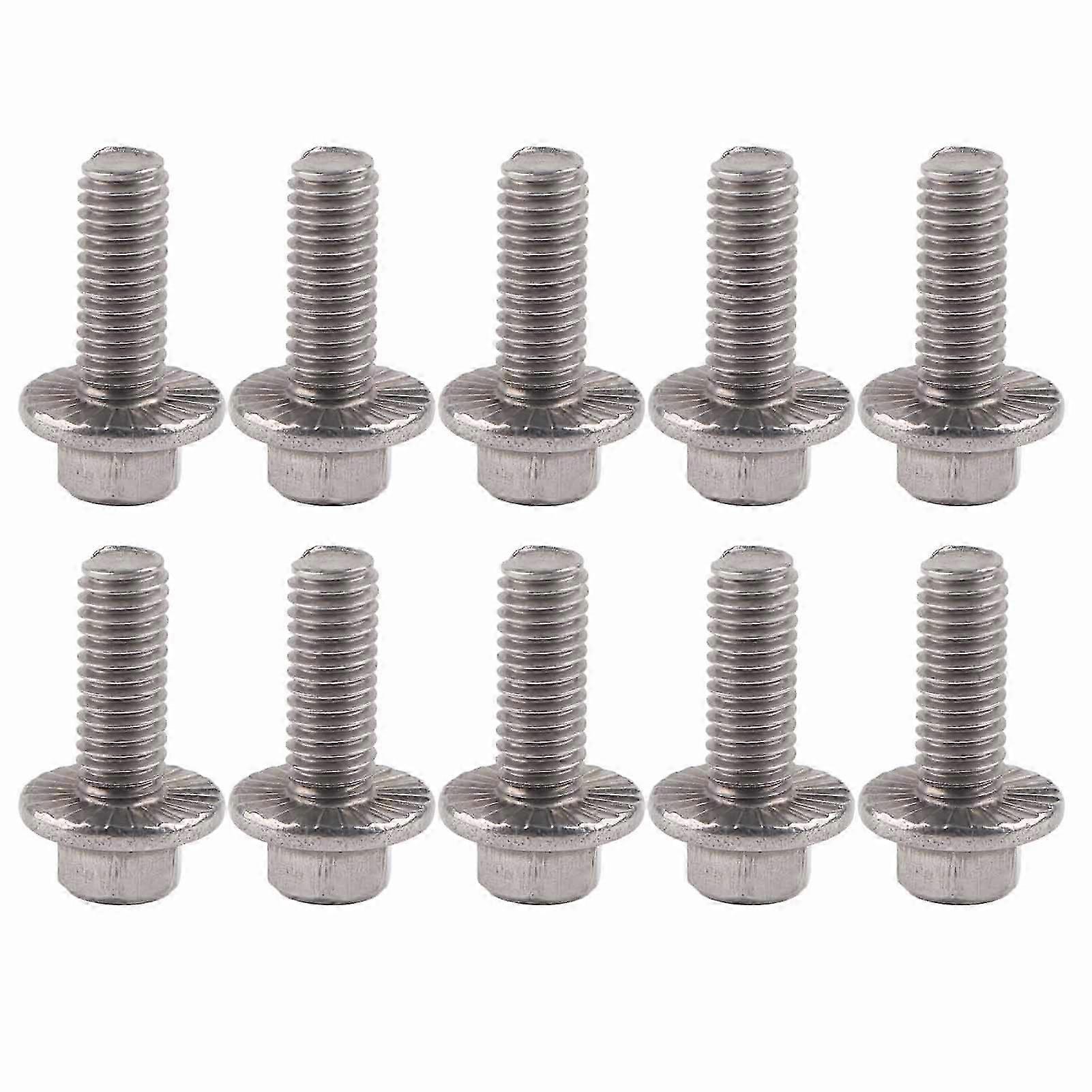304 Stainless M6 Flange Screws