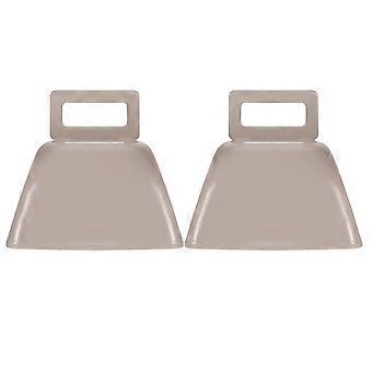 Iron Shape for Decoration 2Pcs Loud Cattle Bell