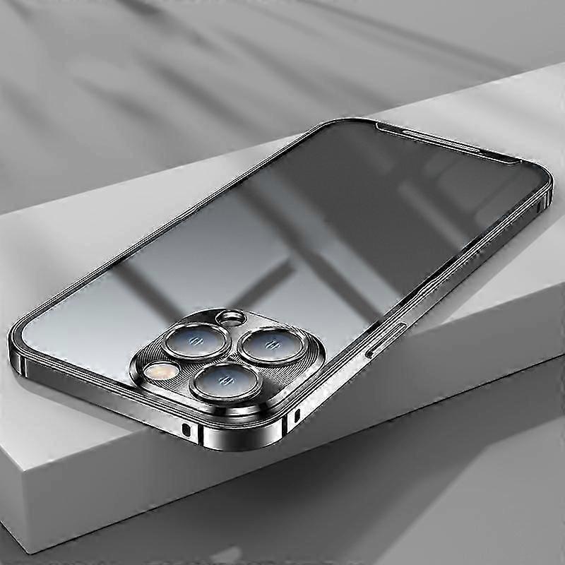 Frosted Metal Phone Case Compatible for iPhone 13 Pro